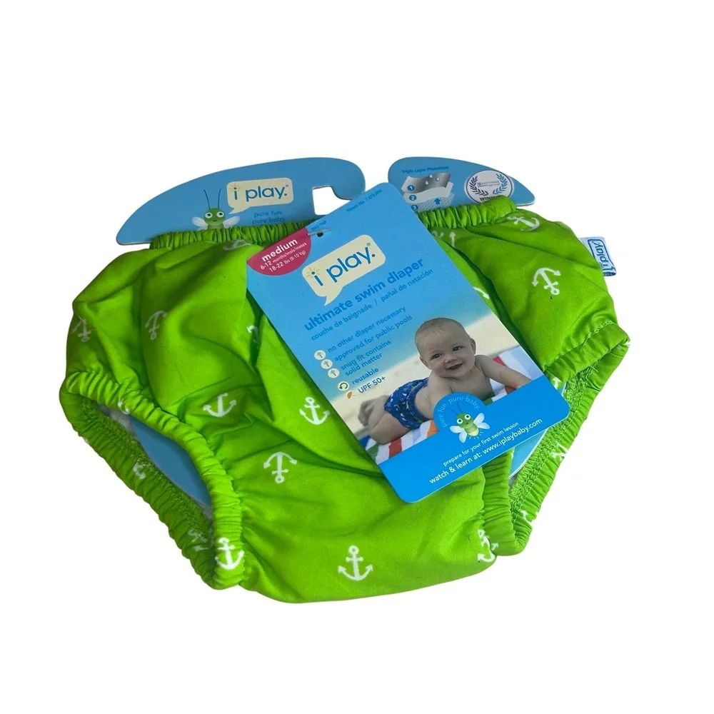 i play. Ultimate Swim Diaper Reusable Snug Fit Contains Solid Matter Medium‎